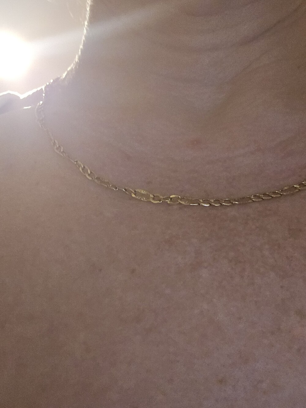 Gold Figaro Chain Necklace - Elegant Women's Jewelry